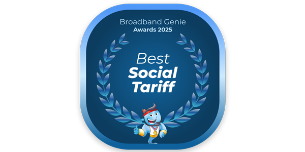 Logo for 2025 Home Broadband Awards - Best Social Tariff
