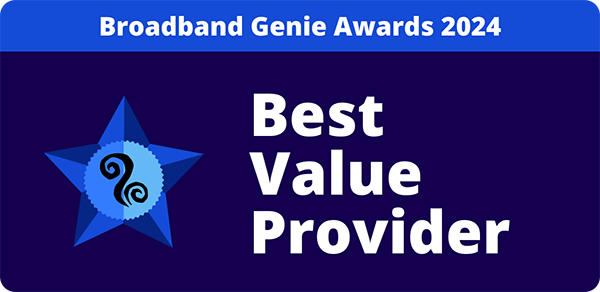 Broadband Genie Awards 2024 - Best Value Provider Logo