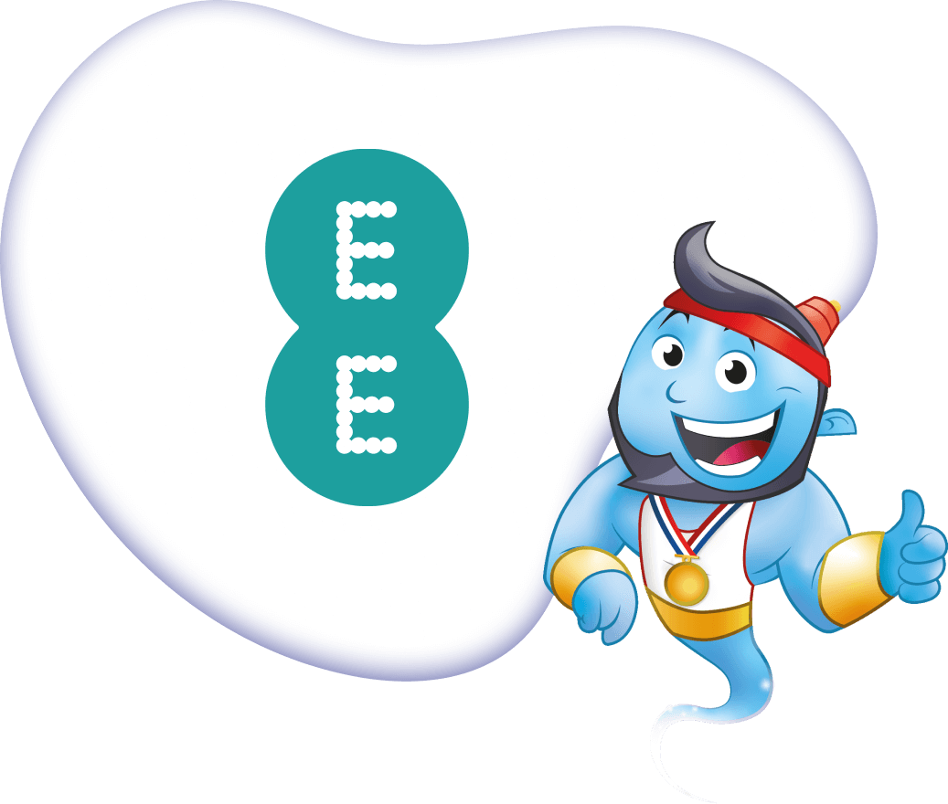 EE logo with Genie