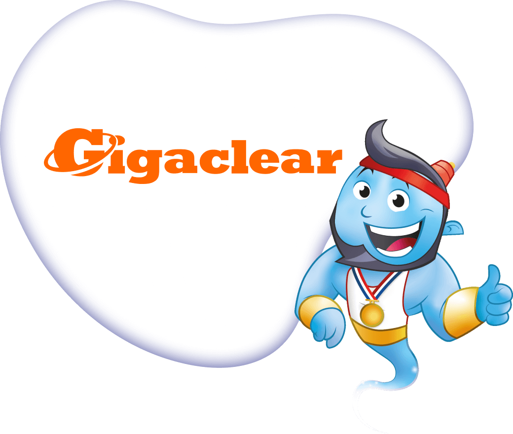 Gigaclear logo with Genie