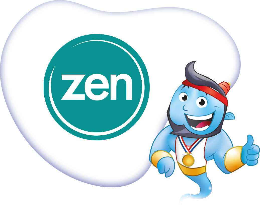 Zen logo with Genie