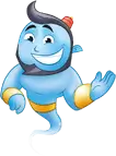 Genie smiling